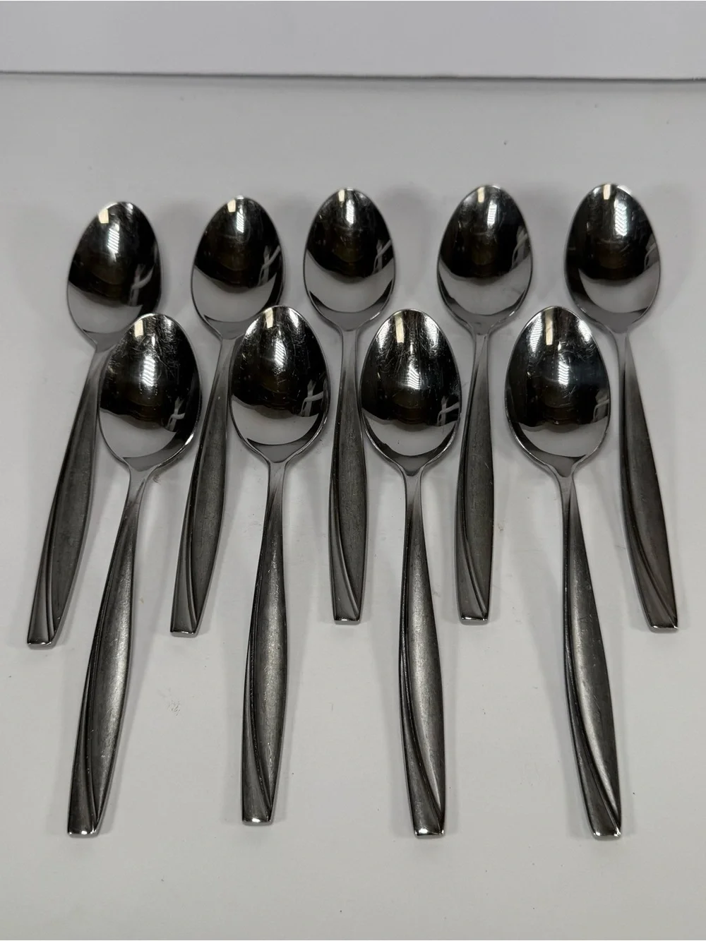 Oneida Camlynn Cleo Stainless Flatware 42 Pcs Lot Frosted/Mirror Finish Serving